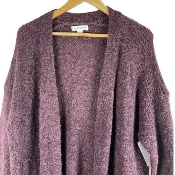 Treasure and Bond Burgundy Wool Alpaca Cardigan Medium - Picture 3 of 7